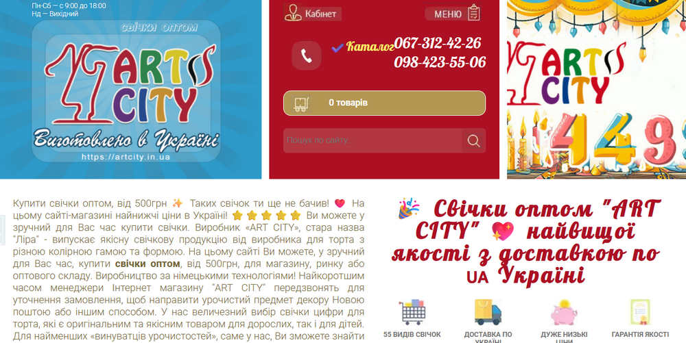 ART CITY: Аналіз виробництва свічок для тортів в Україні