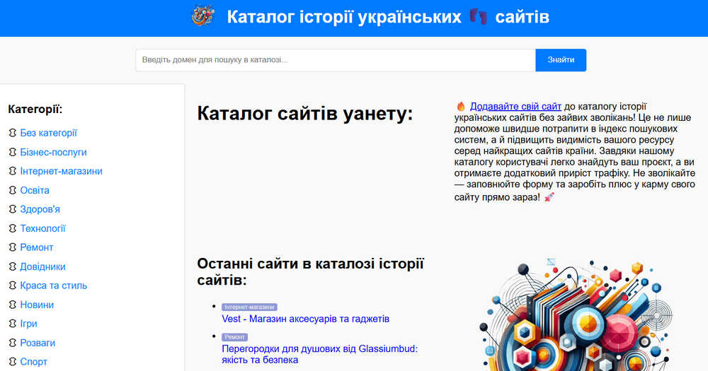 History-Ukraine: Аналіз каталогу уанету