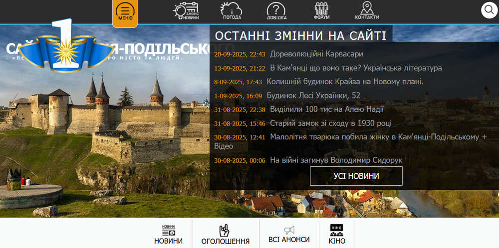 Кам'янець-Подільський Портал: Аналіз історико-туристичного ресурсу